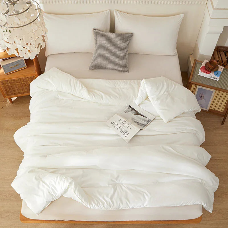 Cross-border Synthetic Quilt Four Seasons Duvet Insert Washed Cotton Brushed Duvet Insert Factory Foreign Trade Wholesale