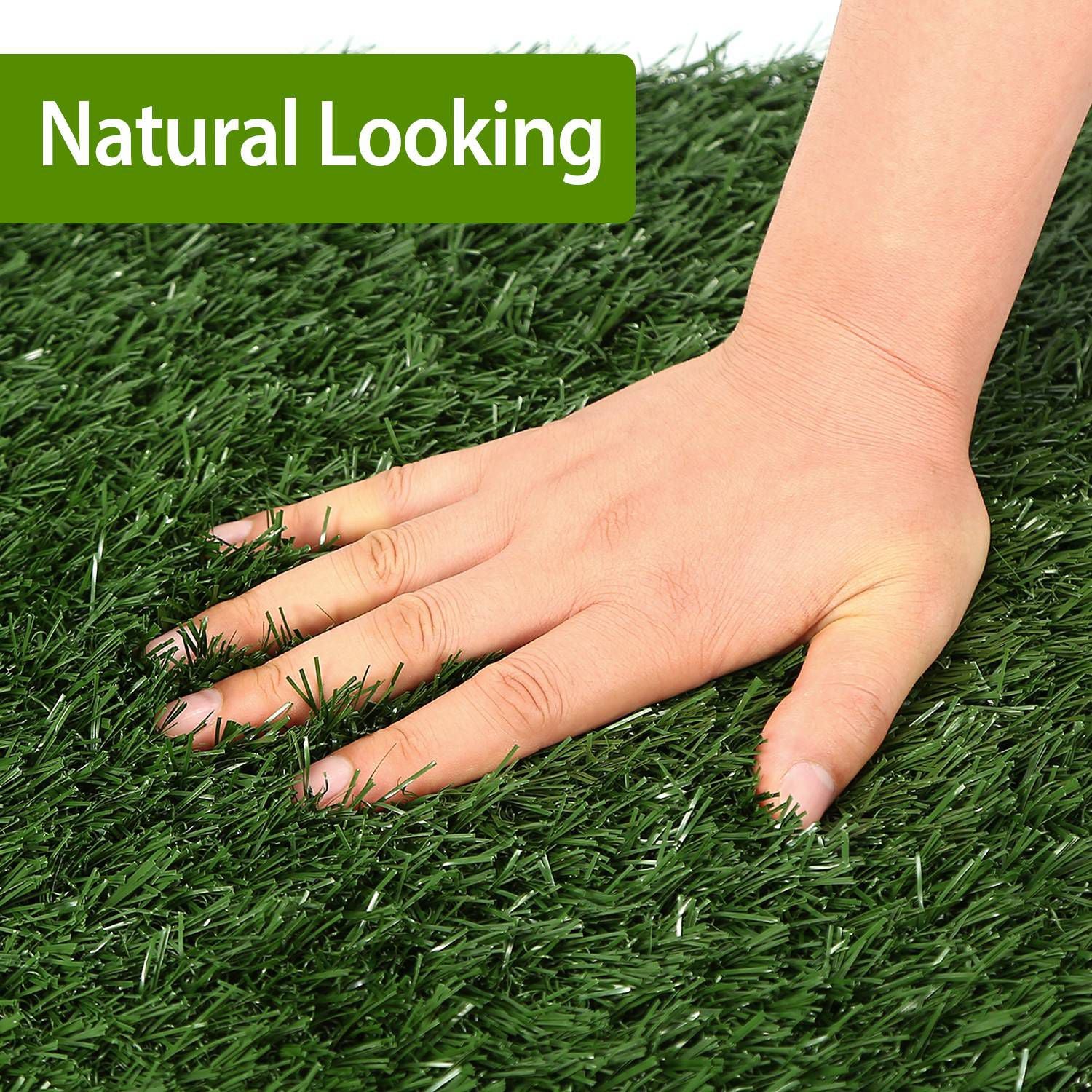 23.23x18.12” Replacement Grass Mat For Pet Potty Tray Dog Pee Potty Grass Turf Pad Fast Drainage Easy Cleaning