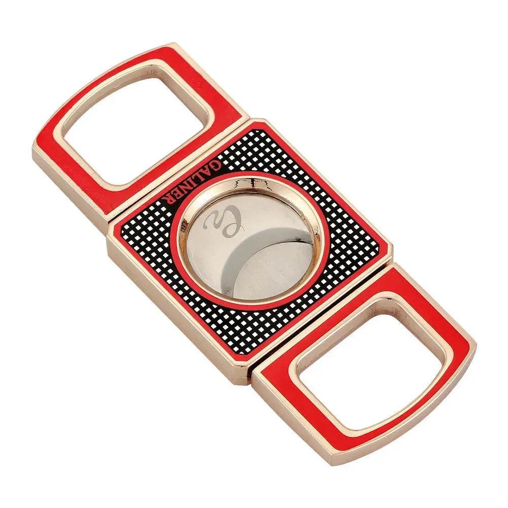 GALINER Stainless Steel Double Blade Cigar Cutter