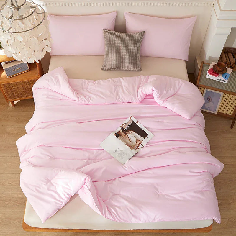 Cross-border Synthetic Quilt Four Seasons Duvet Insert Washed Cotton Brushed Duvet Insert Factory Foreign Trade Wholesale