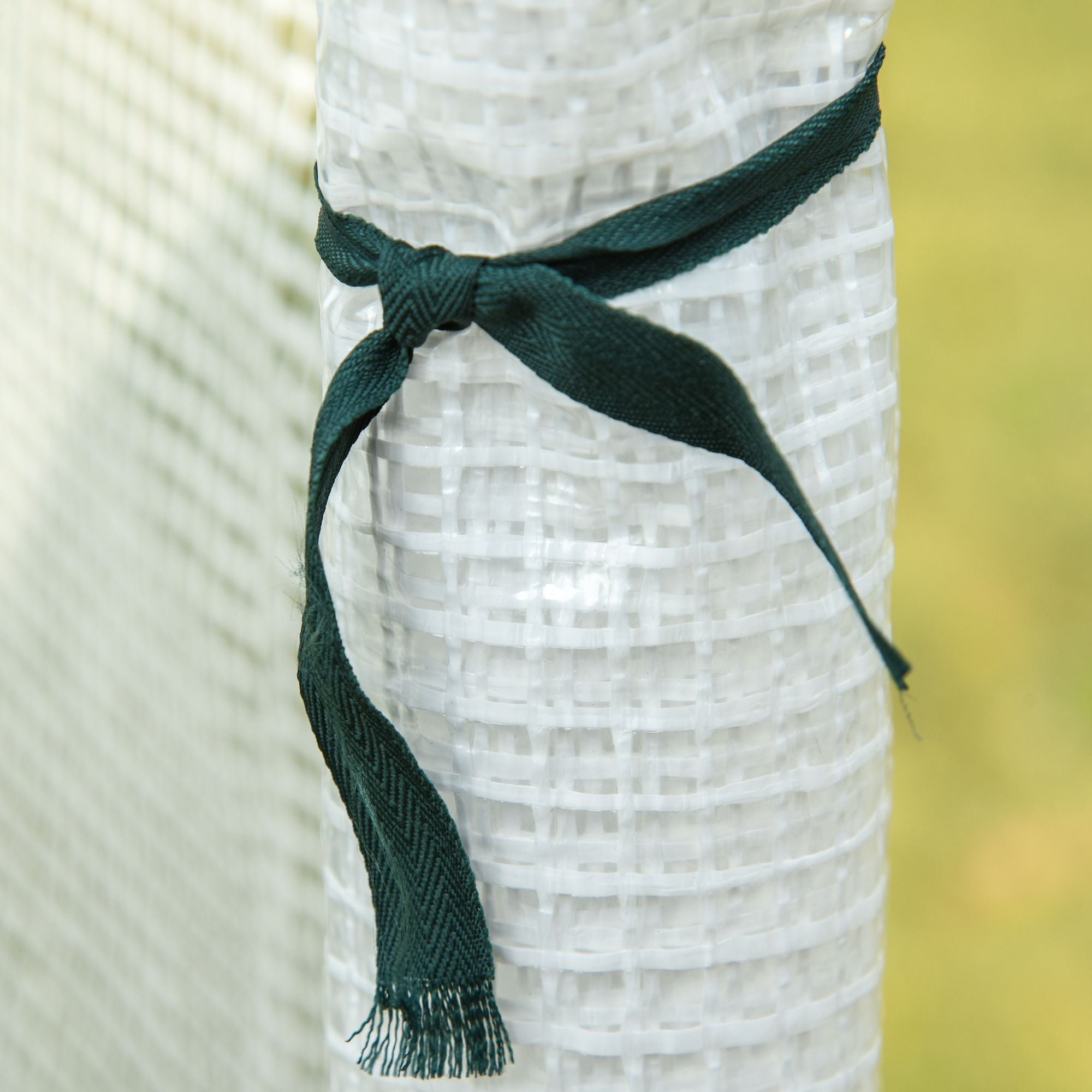 Outsunny 7'x4' Walk-In Polycarbonate Greenhouse: With Roll-Up Door for Plants, Herbs, White