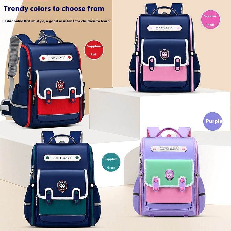 British Style School Bag Ergonomic Spine Supportive Backpack