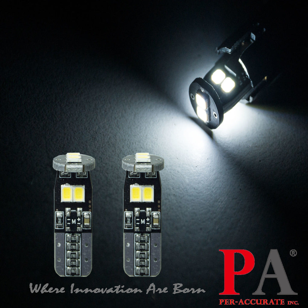 Fit For 1999-2004 Mustang GT LED T10 168 194 w5w Map Glove Box Light Bulb Canbus Colour  | 6SMD 2835 series (2 Bulbs)