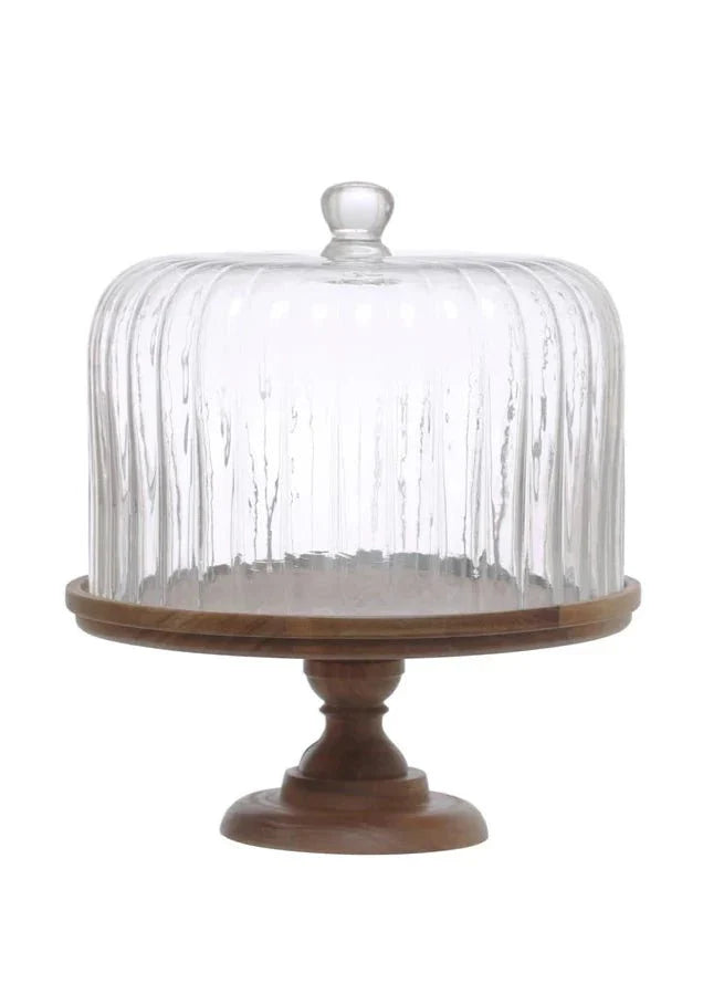Fluted Glass Cloche