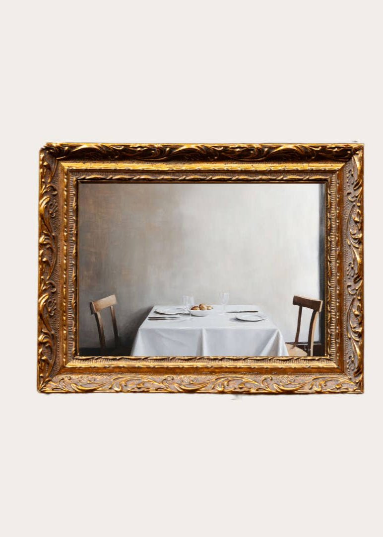 French Bistro | French Brass Gold Mould Framed Art – 8” x 10”