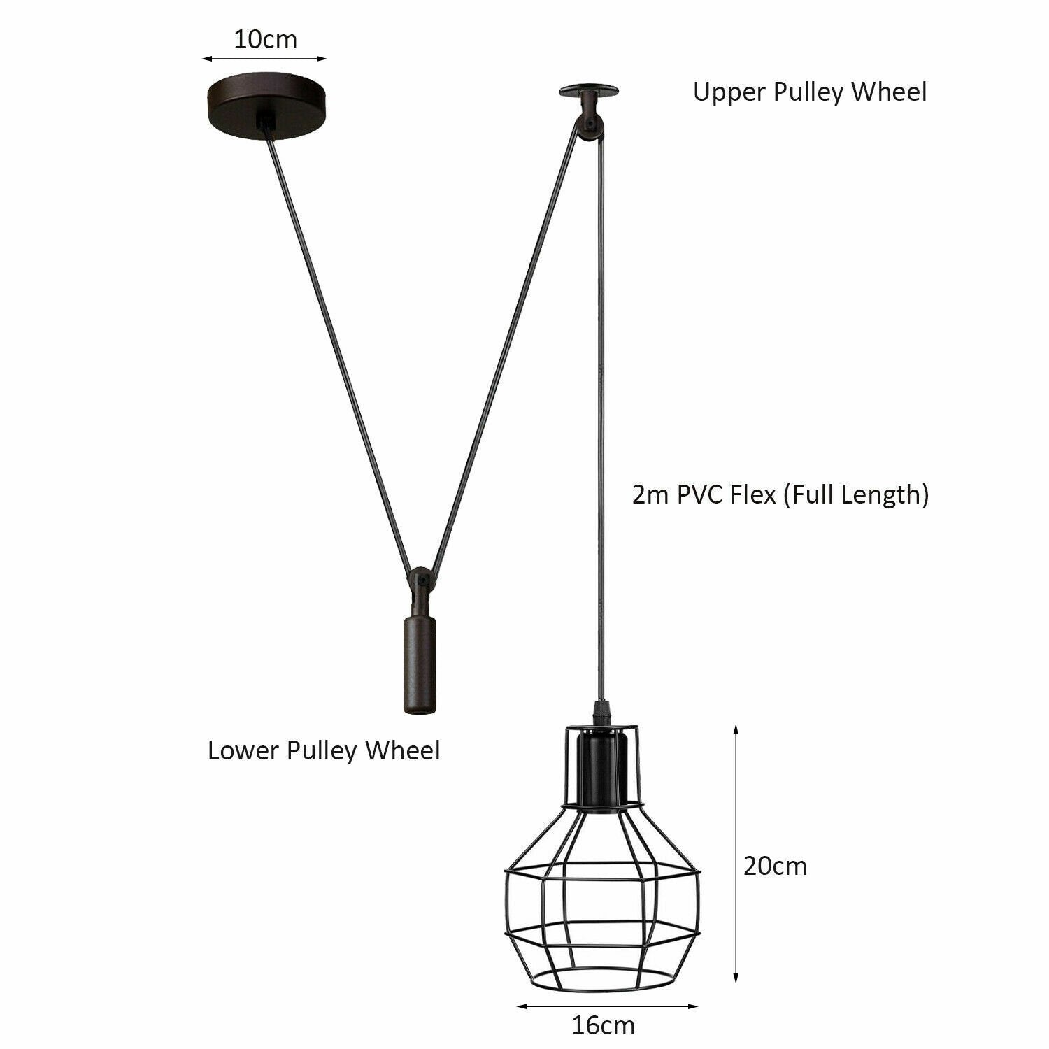 Vintage Industrial Metal Black color Pendant lamp~1563
