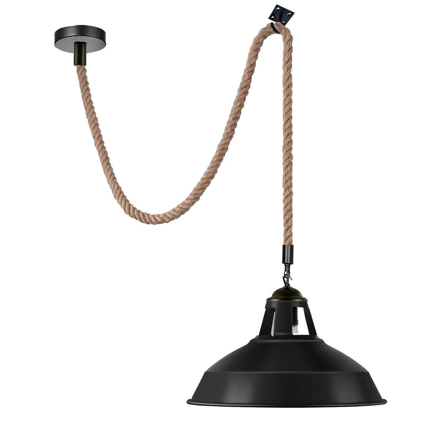 Vintage Industrial Metal Black color Pendant lamp~1563