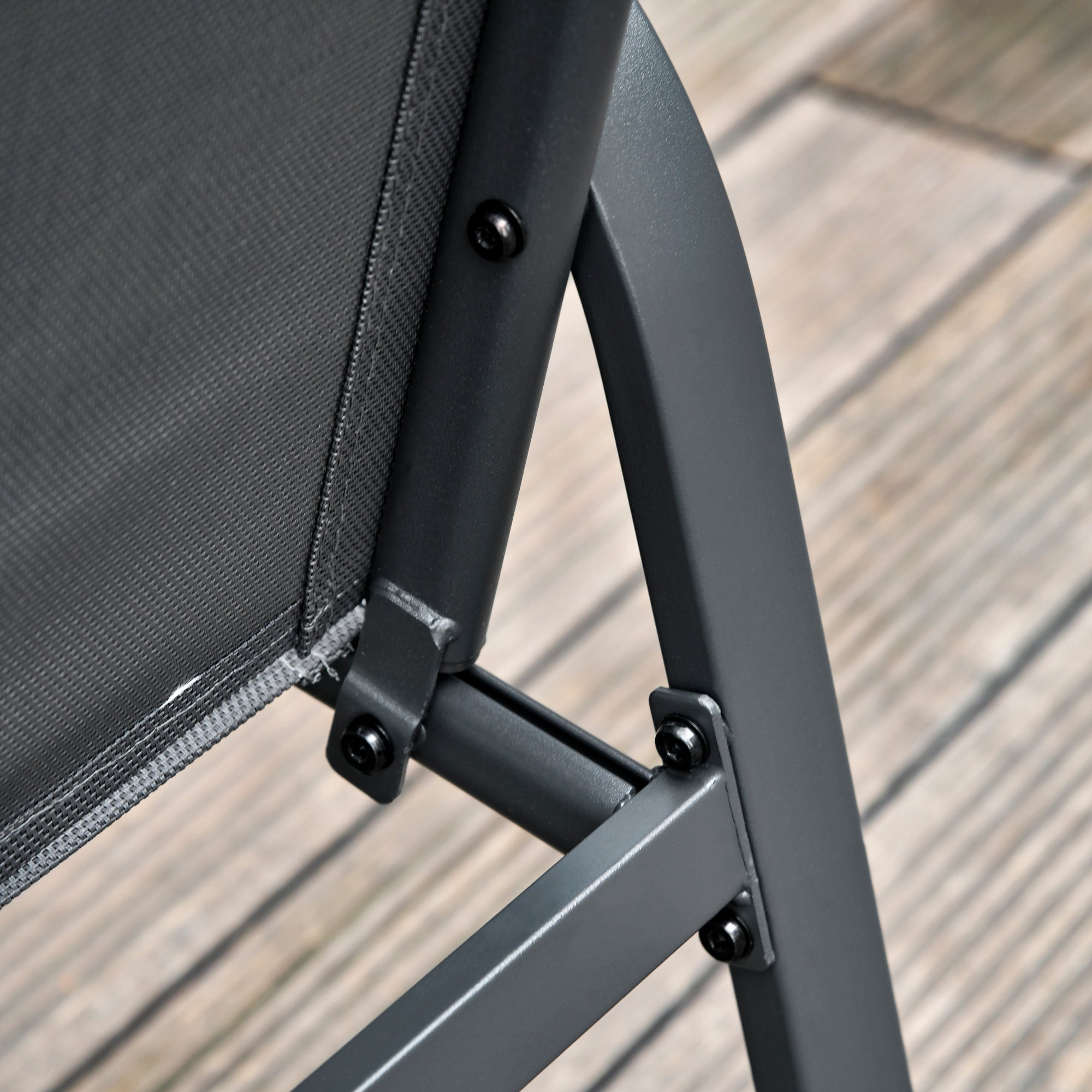 Outsunny 4-Piece Patio Furniture Set Garden Conversation Set with Loveseat, Single Chairs and Coffee Table