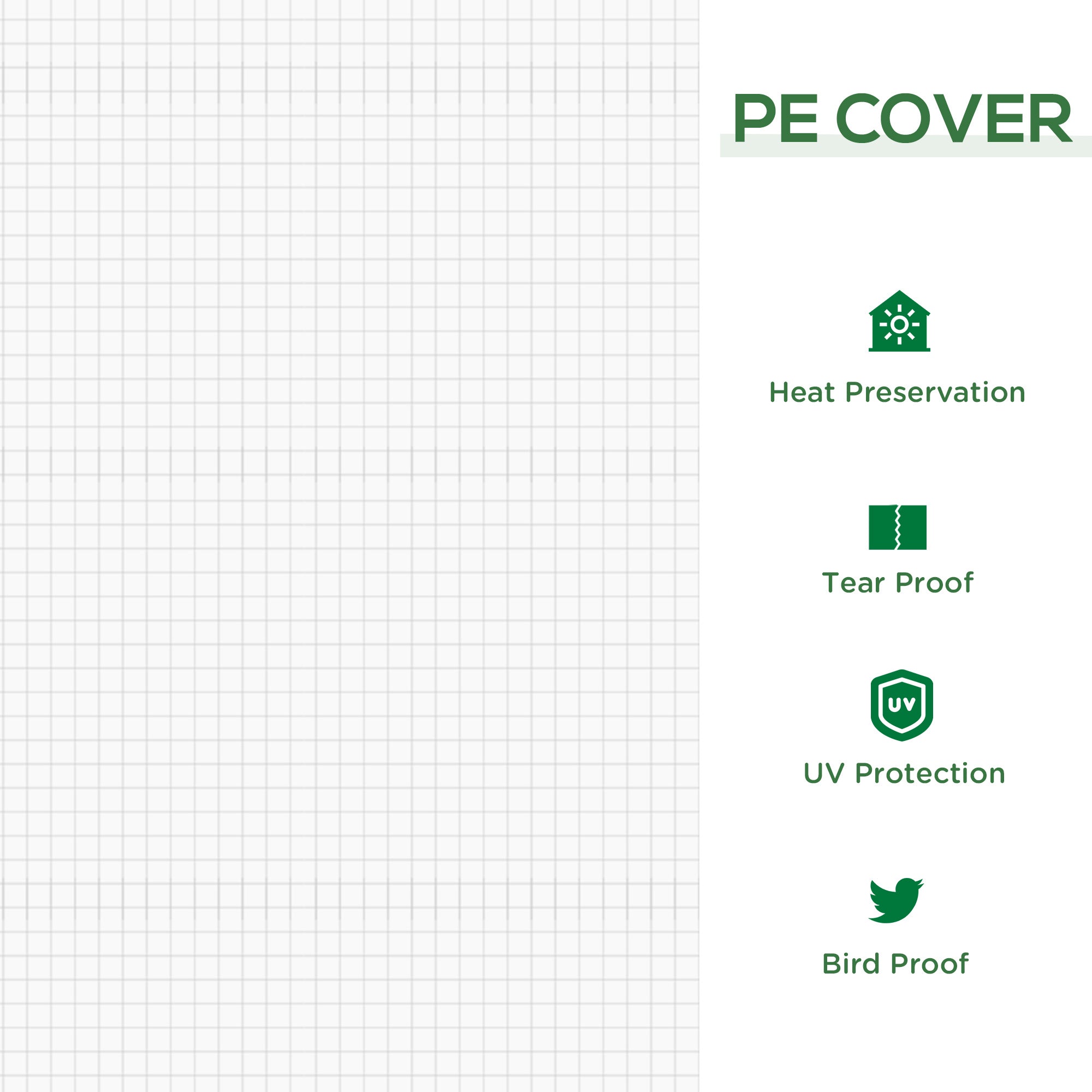 Outsunny 6'x3'x3' Portable Tunnel Greenhouse: UV PE Cover with Zipper Doors for Outdoor Garden, White