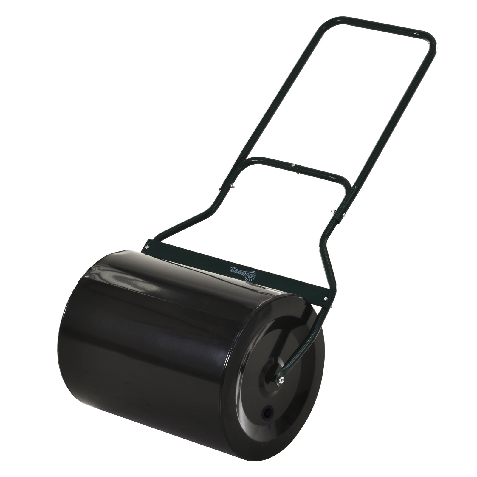 Outsunny Lawn Roller Push Tow Water Sand Filled 60L Equipment Manual Push Rolling Drum