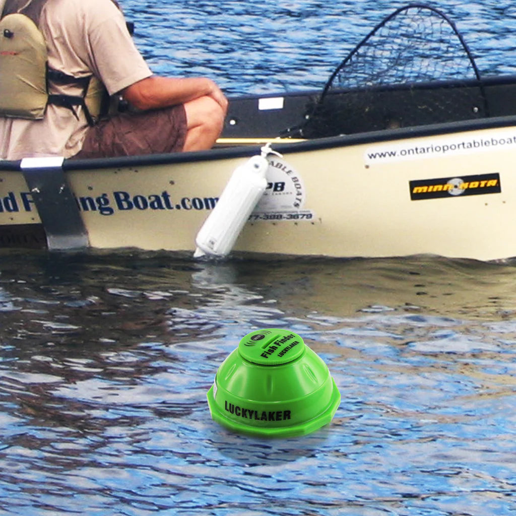FF-916 WiFi Fish Finder Sonar, 164 ft WiFi Range, 148 ft Depth Detection, iOS & Android Compatible with Neoprene Carrying Bag