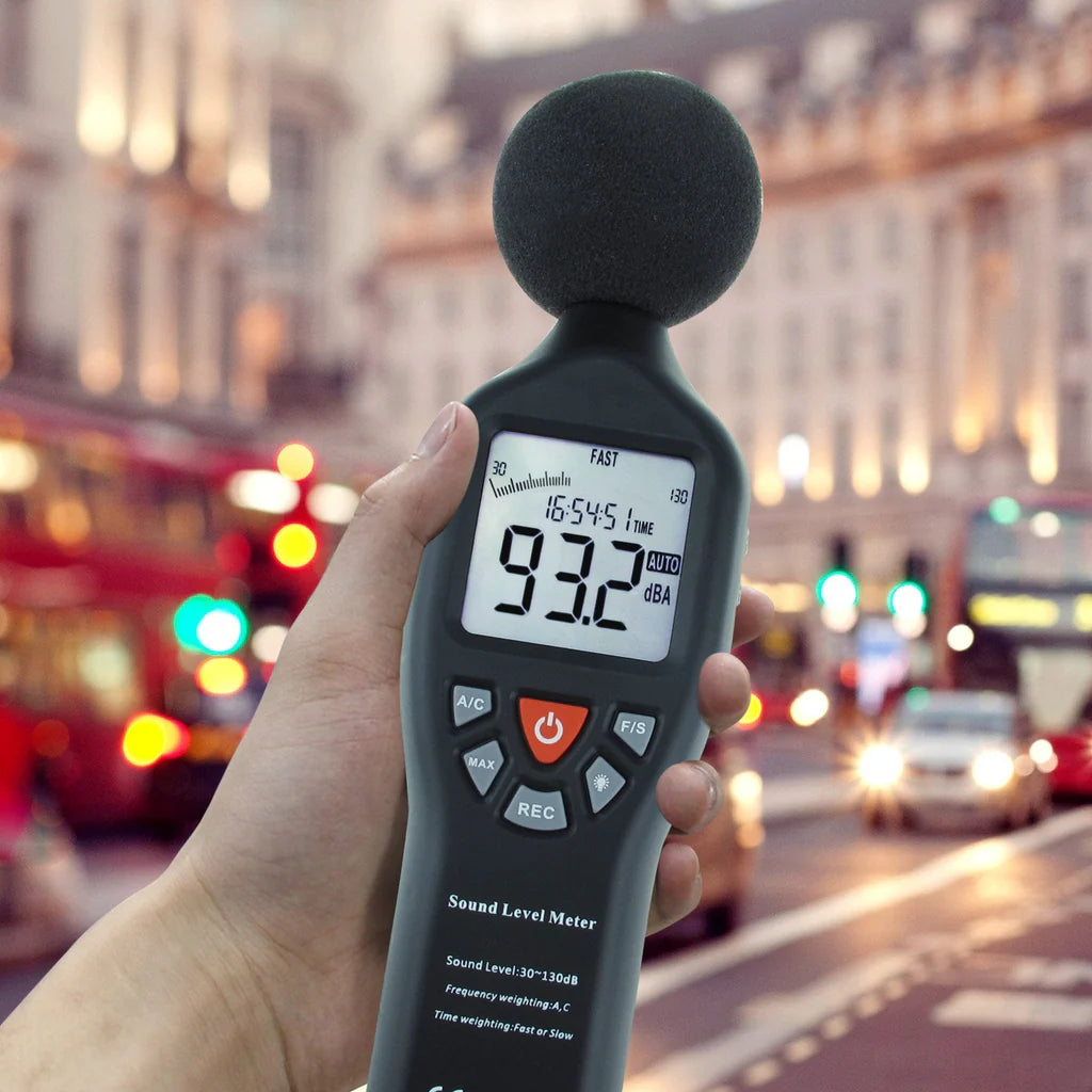 Professional Digital Sound Level Meter (30–130 dB) with Backlit Display – SLM-24 & SLM-25 Models