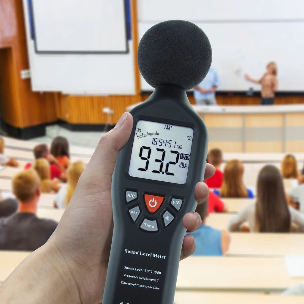 Professional Digital Sound Level Meter (30–130 dB) with Backlit Display – SLM-24 & SLM-25 Models