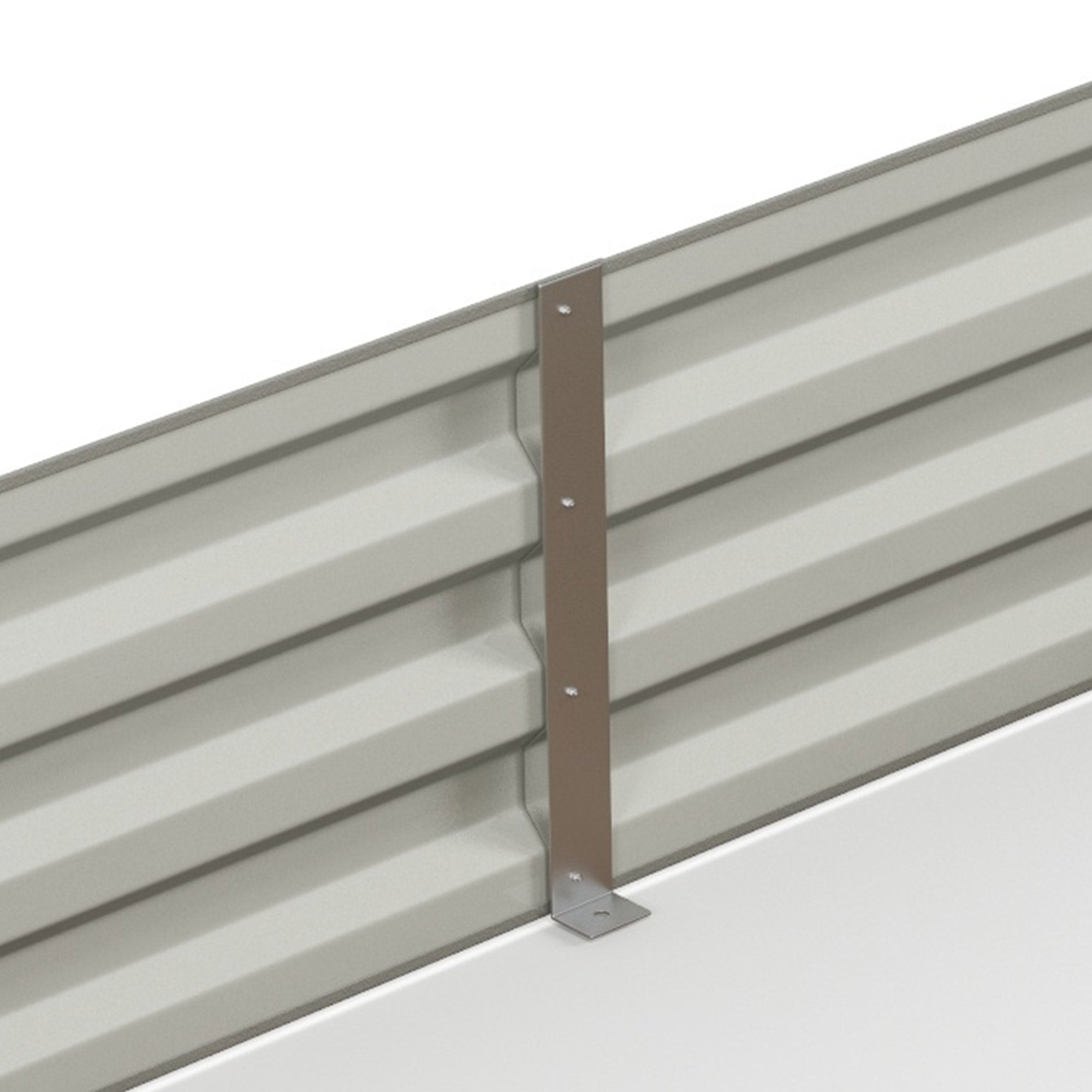 Outsunny 95"x36"x12" Galvanized Raised Garden Bed Metal, Elevated Planter Box for Flowers, Herbs, in Silver