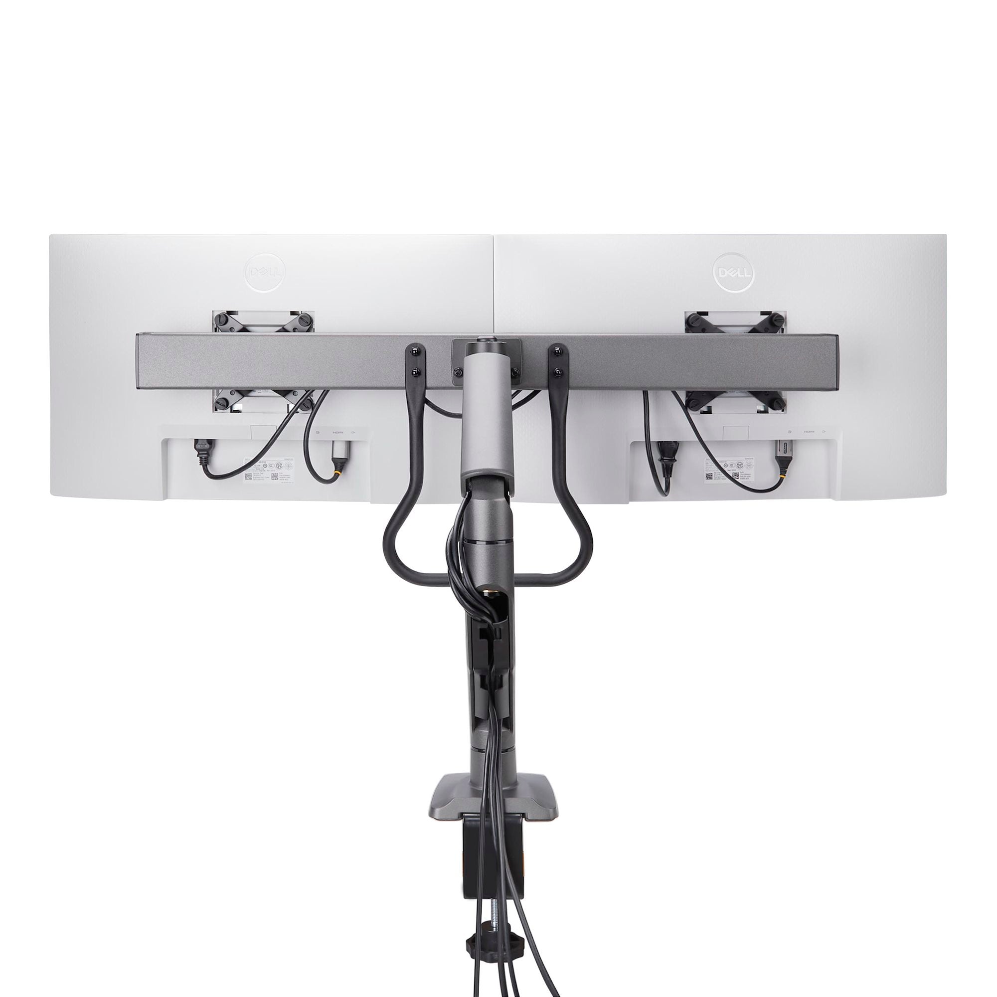 Dual Mechanical Spring Monitor Arms – Supports up to 49” Ultrawide & 32” Displays | Heavy-Duty, Fully Articulating Desk Mount Set
