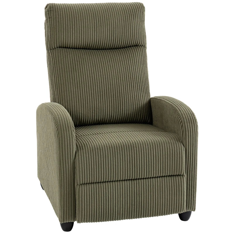 Fabric Recliner Chair Manual Home Theater Seating Single Reclining Sofa Chair with Padded Seat for Living Room