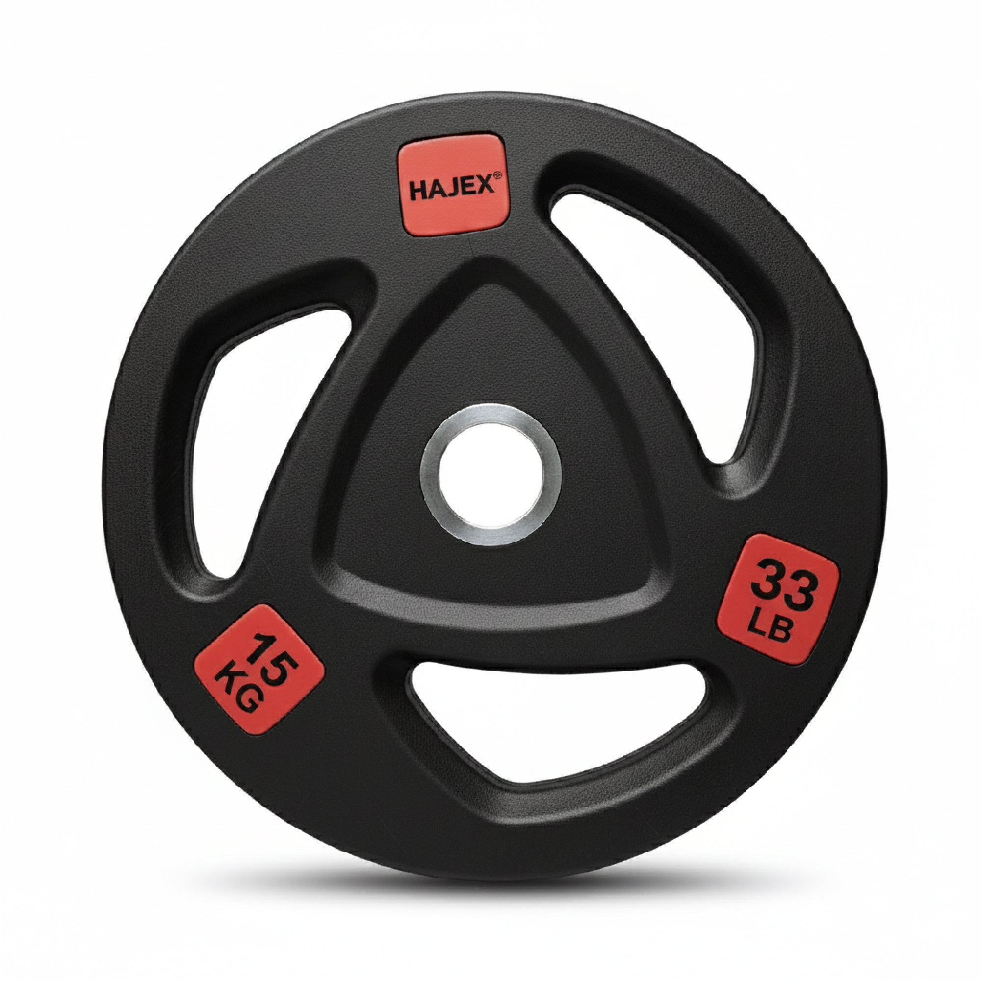 HAJEX Rubber Olympic Bumper Grip Weight Plates & Sets in LBs & KGs