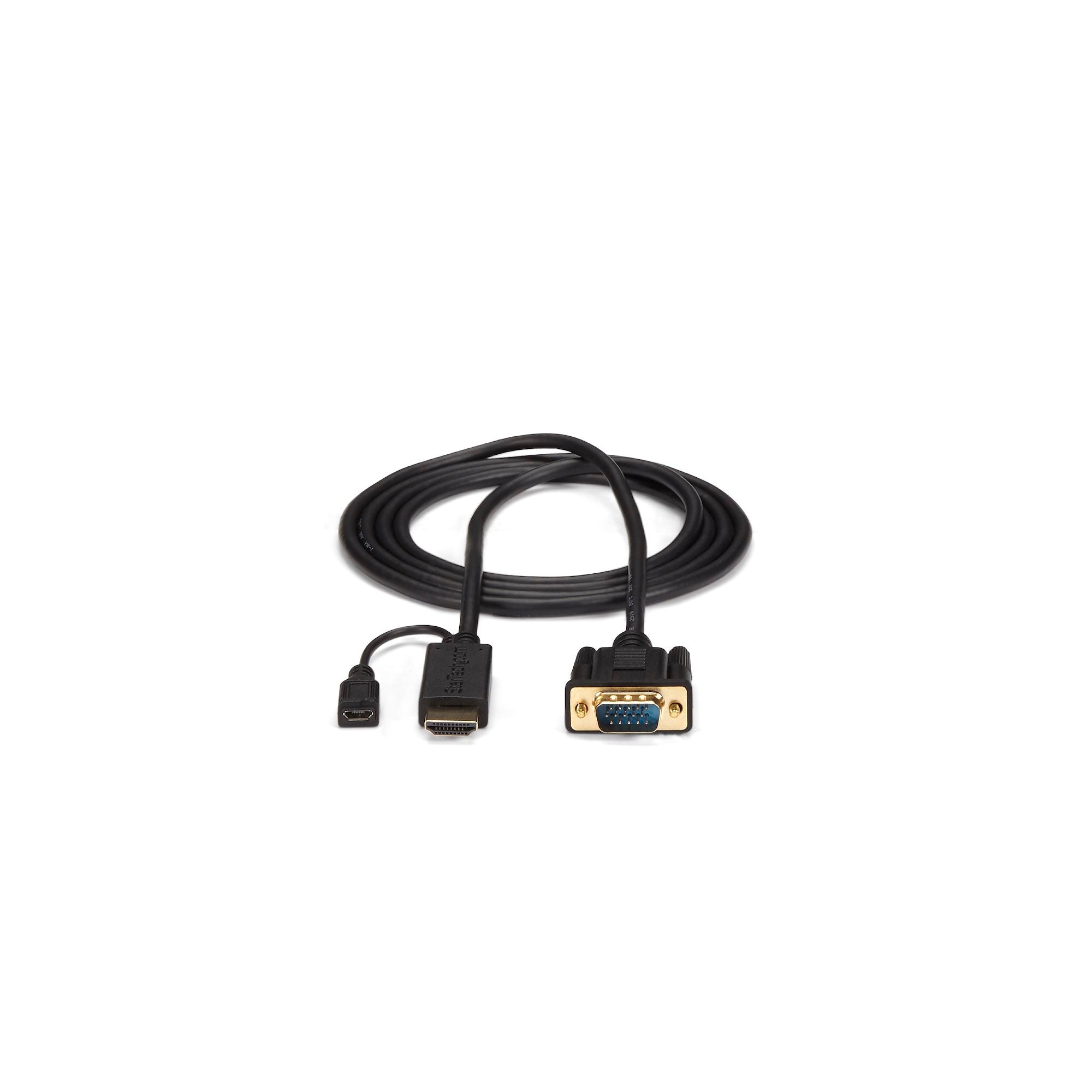HDMI to VGA Active Converter Cable - HDMI to VGA Adapter - 1920x1200 or 1080p
