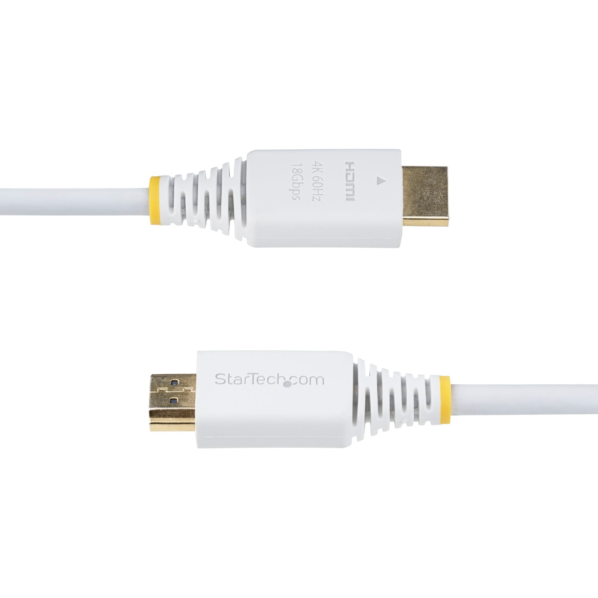 Premium Certified High Speed HDMI Cable, 4K 60Hz/1440p 144Hz, HDR10/HDCP 2.2/ARC, 18Gbps, UHD HDMI 2.0 Cord for TV/Monitor/Display, TPE Jacket, White