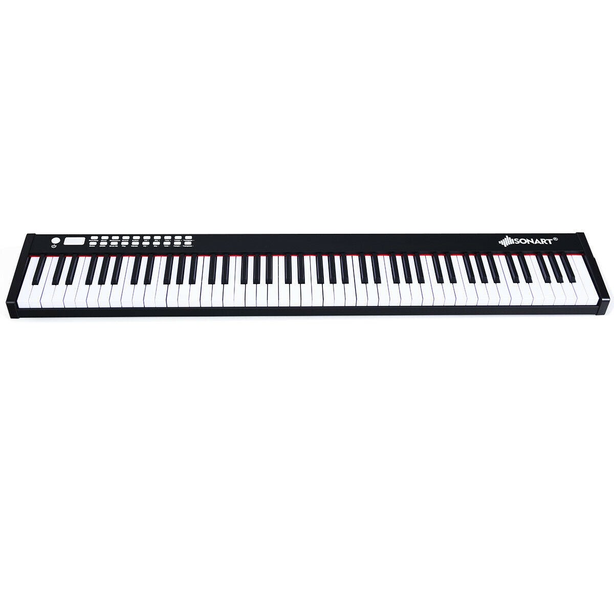 88-Key Portable Full-Size Semi-weighted Digital Piano Keyboard-BlackÂ