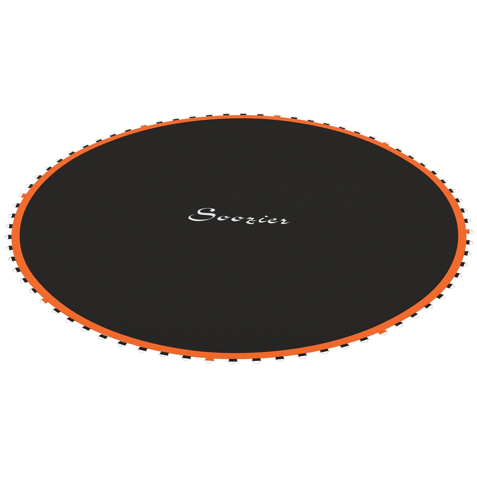 Soozier Trampoline Mat Replacement with Spring Pull Tool and 72 V-Hooks, Fits 12ft Trampoline, Using 5.5" Springs, Orange