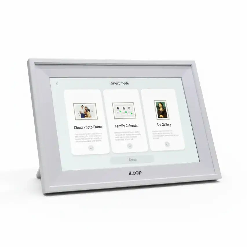 iLoop 10.1” Digital Calendar 32GB | Calendar, Wi-Fi Photo & Video Frame, Art Gallery | Premium Features No Subscription, Touchscreen