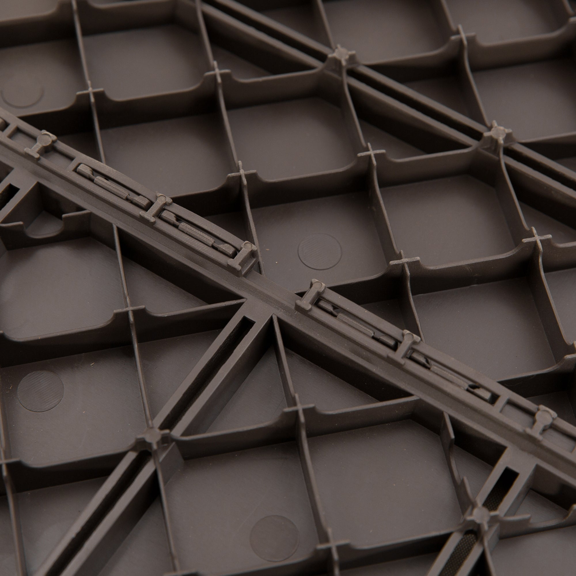 Outsunny 9 Pcs PP Interlocking Composite Deck Tile, 12" x 12" Outdoor Flooring Tiles for Indoor and Outdoor Use, Brown