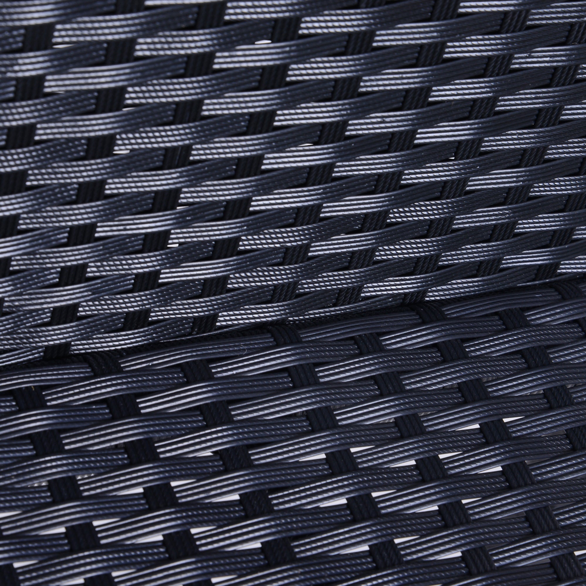 Outsunny 3pc Patio Bar Set Outdoor Wicker Rattan Garden Deck Bistro Barstool Table Furniture Brown