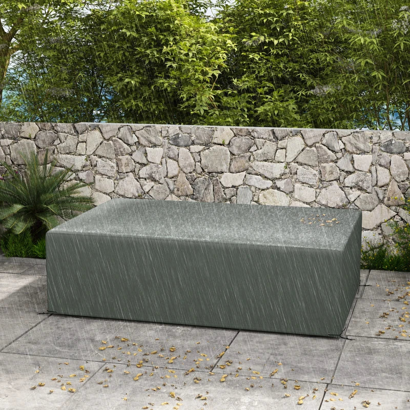 Patio Furniture Cover for Outdoor Sectional Sofa Set Waterproof Windproof Oxford Fabric, 97" x 65" x 26", Dark Grey