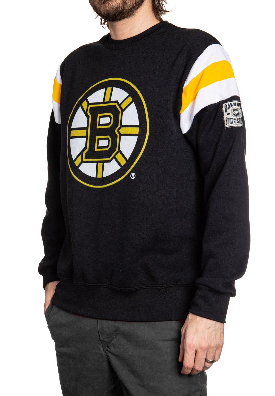 Boston Bruins Varsity Retro Style Crewneck Sweatshirt