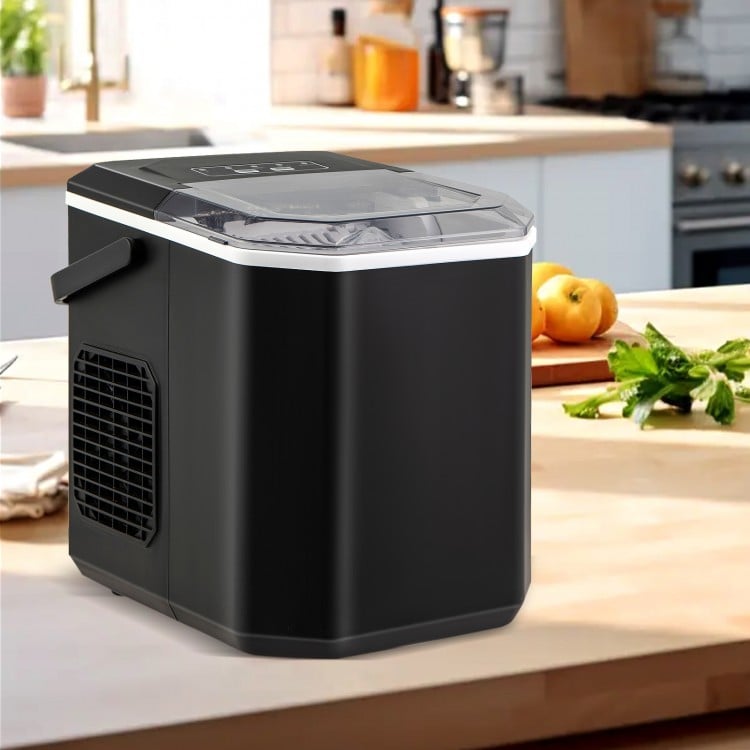 Ice Maker Countertop with Self-Cleaning for Home Kitchen Office Party