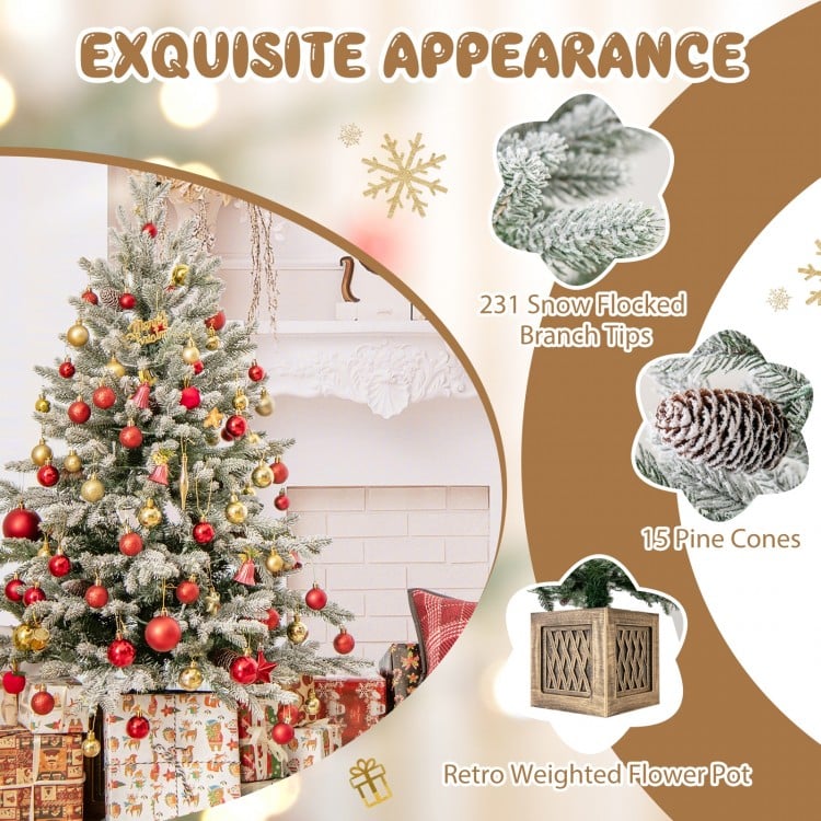 4 FT Pre-lit Artificial Entrance Christmas Tree 100 LED Lights