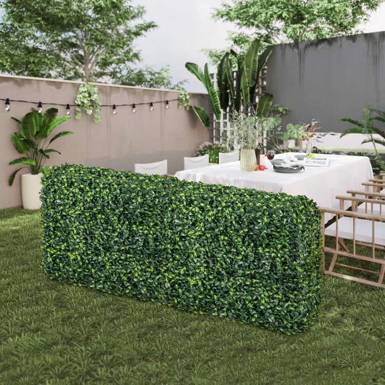 Faux Greenery Room Divider Decorative Privacy Screen Fence Hedge Wall-M
