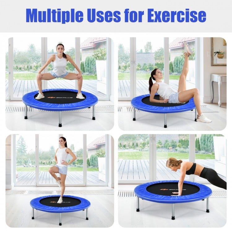 36 Inch Mini Folding Trampoline Portable Recreational Fitness Rebounder