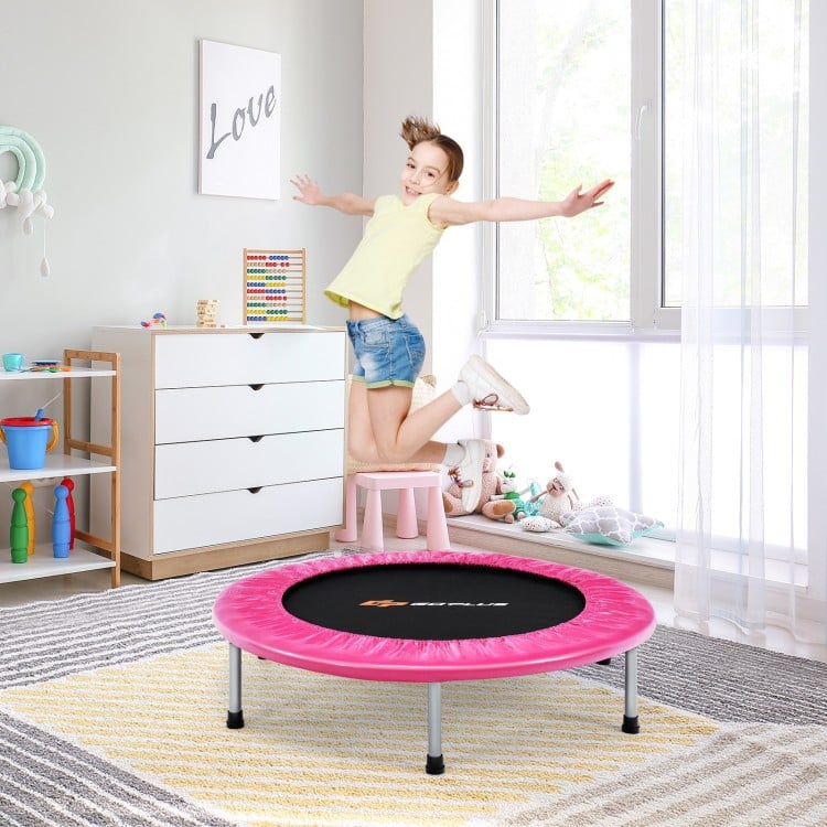 36 Inch Mini Folding Trampoline Portable Recreational Fitness Rebounder