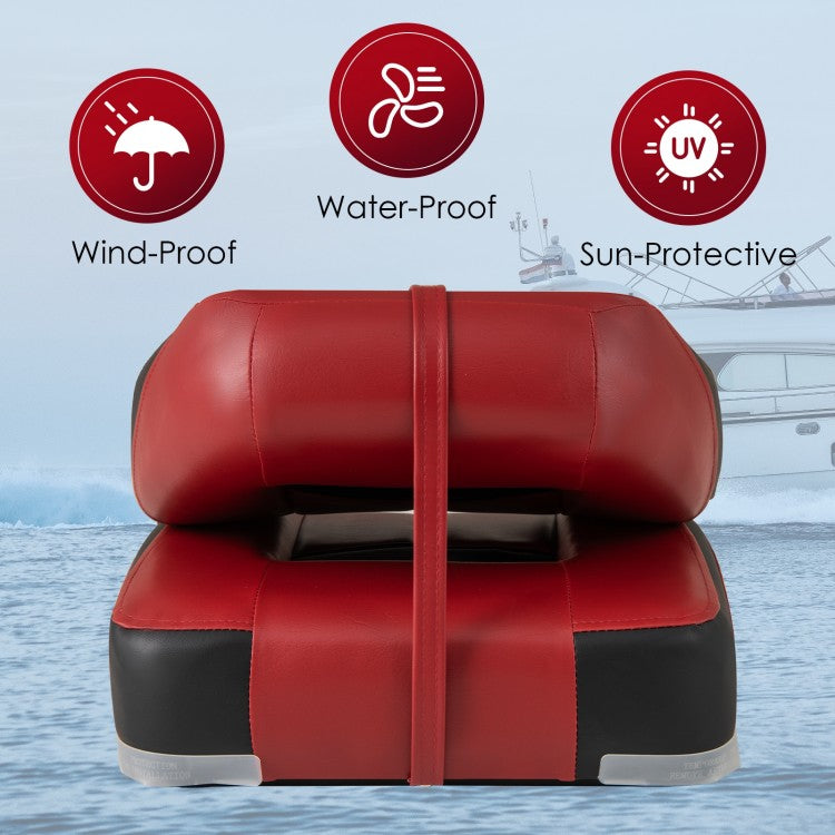 Set of 2 Folding Low Back Fishing Boat Seats