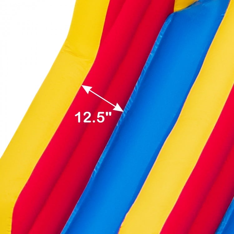 6-In-1 Inflatable Water Slide with Dual Slides Climbing Wall and Cave Crawling Game with 950W Blower