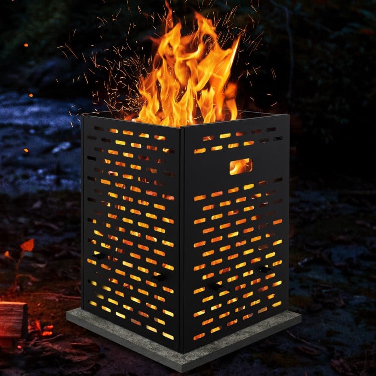 30 Inches Ultra Thick Burn Barrel with Venting Patterns and 4 Cross Braces