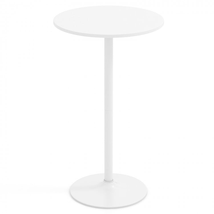 Round Bistro Table 40 Inch Bar Height Tall Coffee Cocktail Table-Set of 1