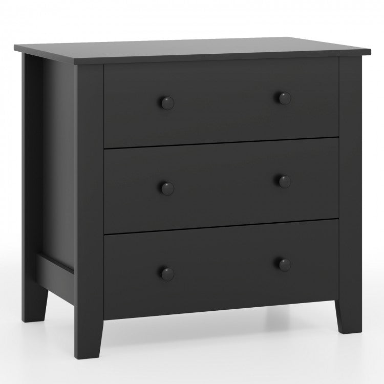 Modern 3-Drawer Dresser Chest with Spacious Storage for Bedroom, Living Room & Entryway