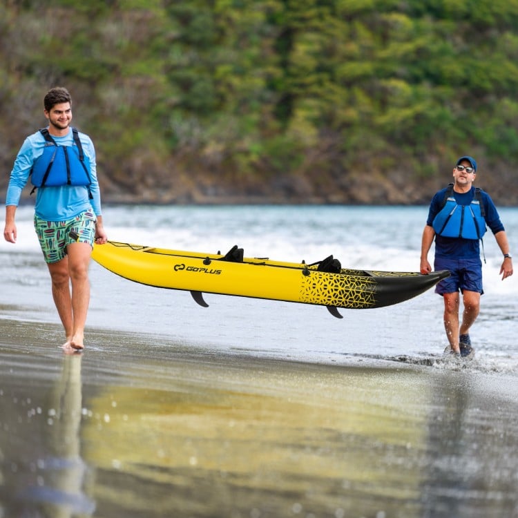 Inflatable 2-person Kayak Set with Aluminium Oars and Repair Kit