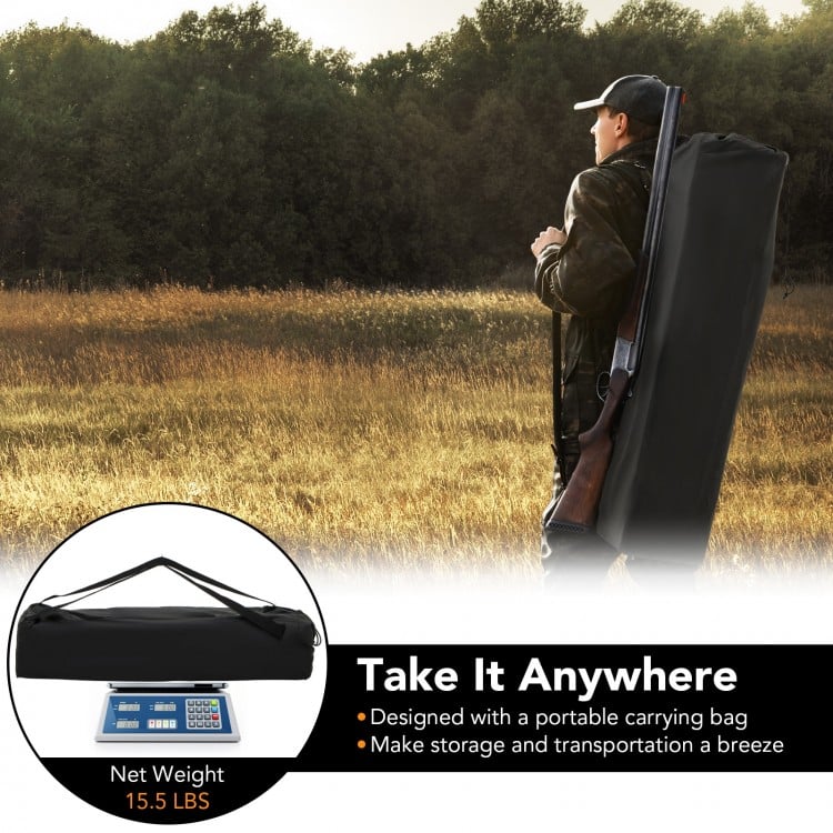 360° One Way See Through Ground Hunting Blind for Deer and Turkey Hunting