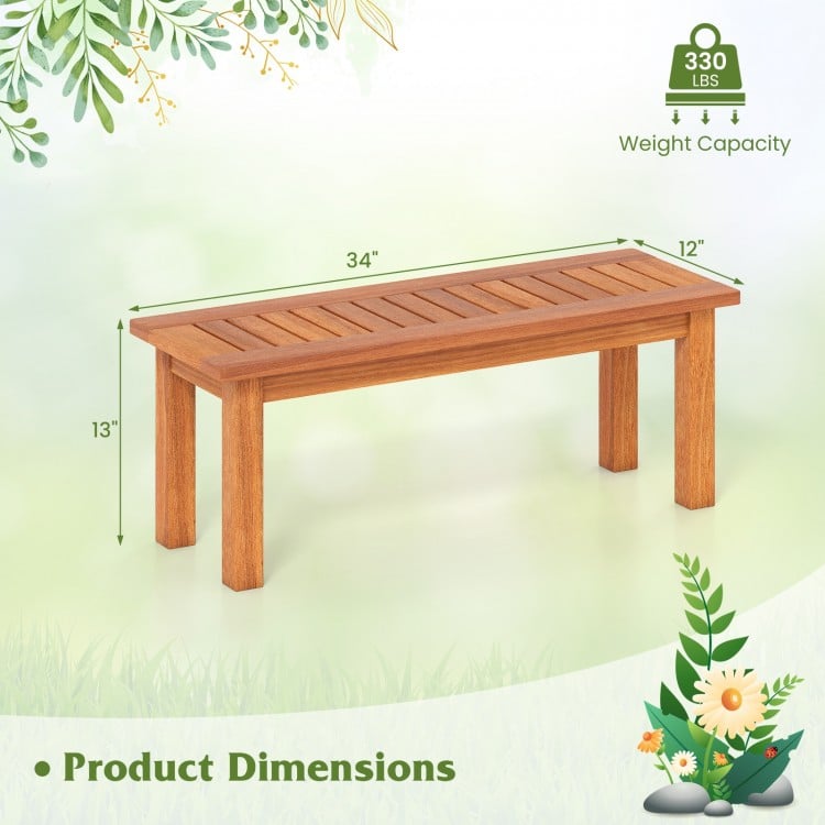 Wooden Plant Stand Outdoor Indoor Solid Wood Flower Pot Holder Display Shelf-S