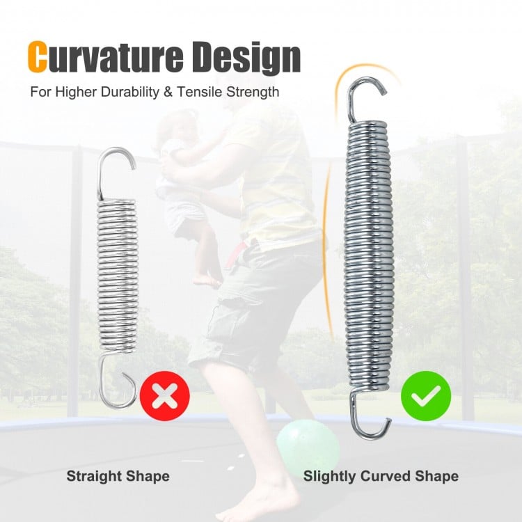 5.5 Inch/7 Inch Rustproof Galvanized Steel Replacement Trampoline Elasticity Springs