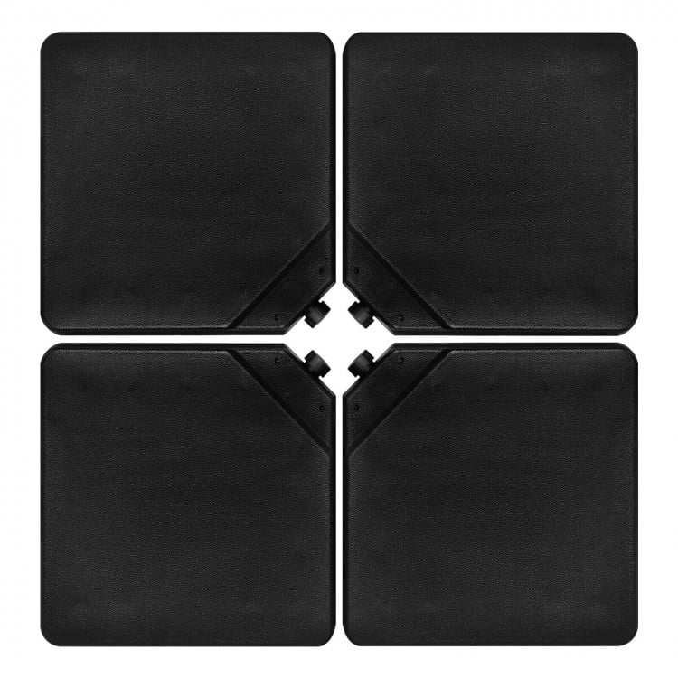 4 Pieces 13L Cantilever Offset Patio Umbrella Base with Easy-Fill Spouts