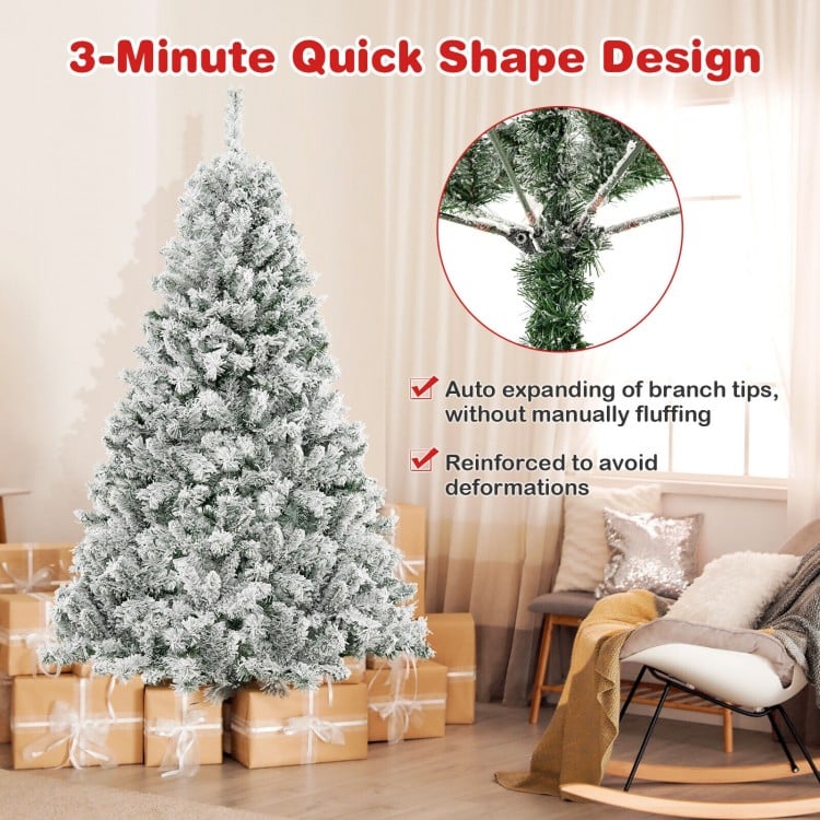 6 Feet Artificial Xmas Tree 3-Minute Quick Shape