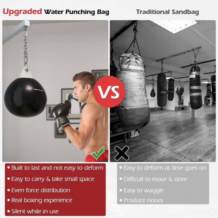 21 Inch Water Punching Bag with Adjustable Metal Chain