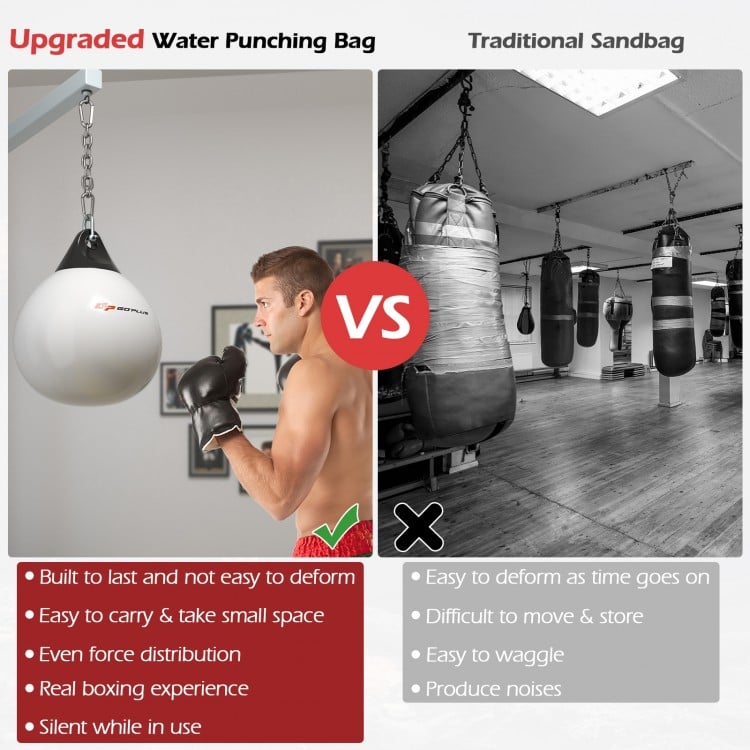 21 Inch Water Punching Bag with Adjustable Metal Chain