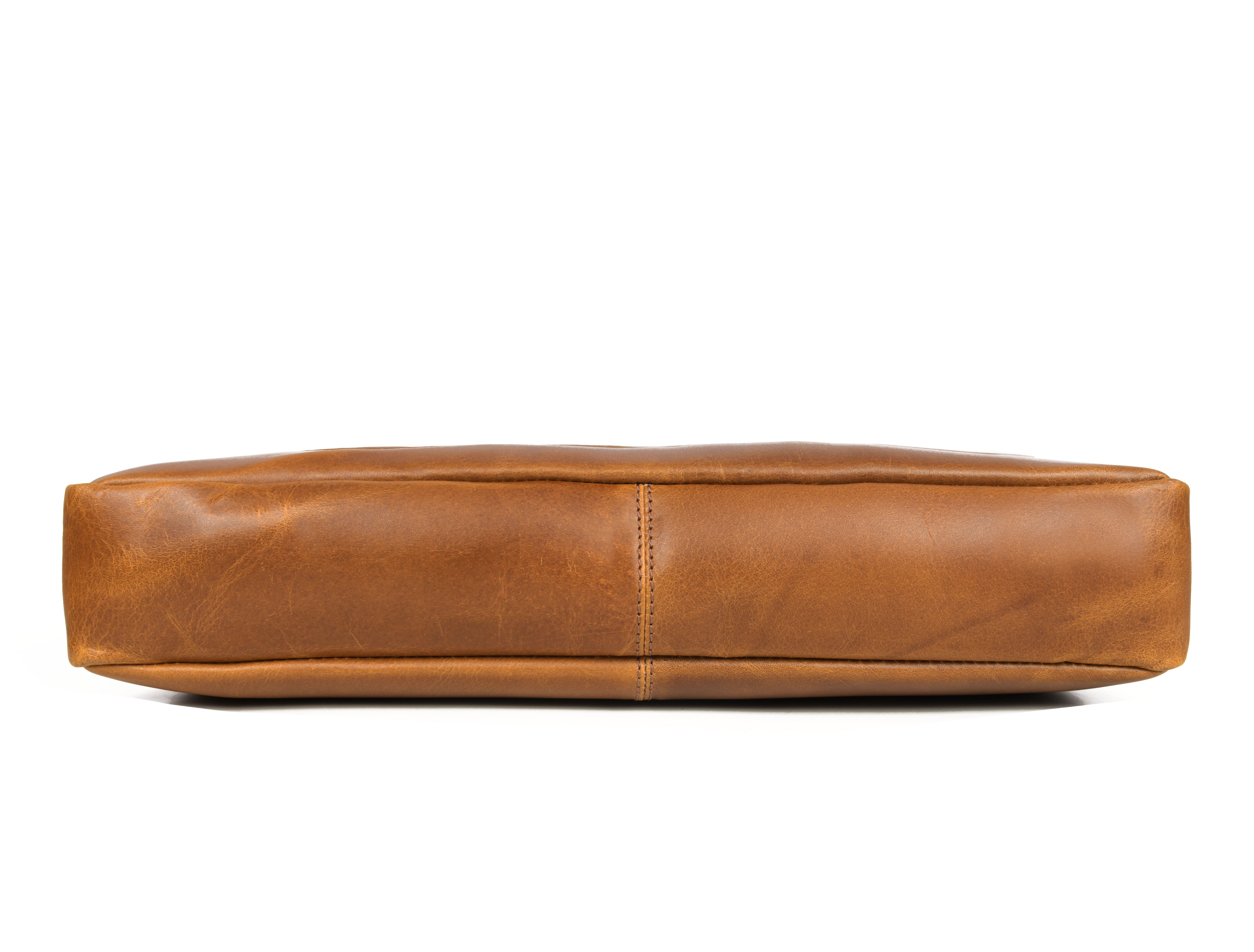 Hudson Leather Messenger Bag - Desert Tan