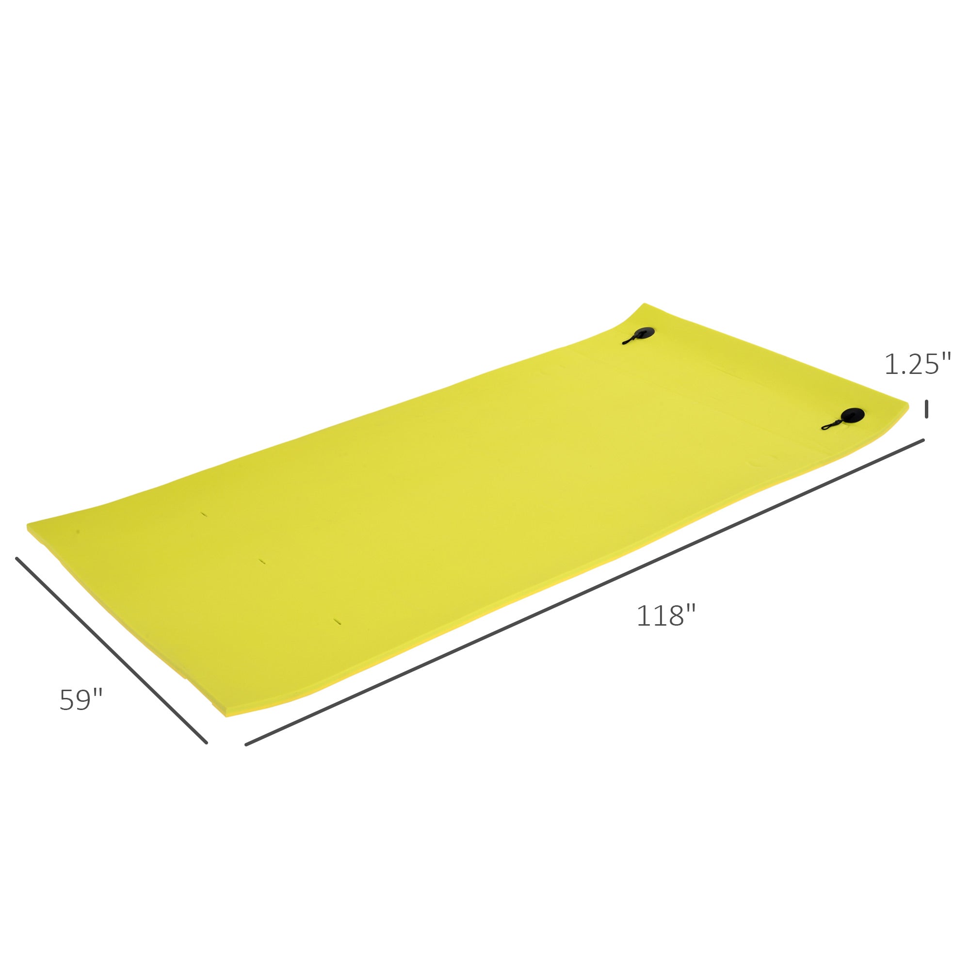 Soozier 9.8FT Floating Water Mat Float Pad Used in Lake Pool Water Beach Sea Ocean for Adults and Kids Yellow